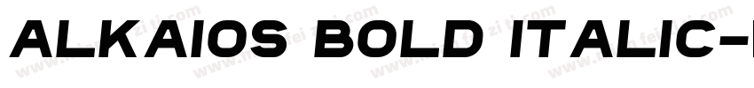 Alkaios Bold Italic字体转换